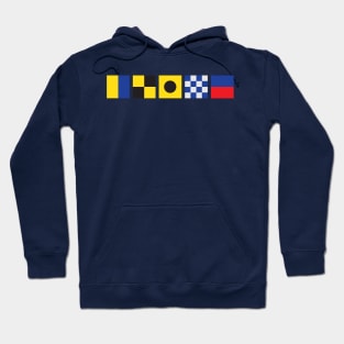 Nautical Flags : K L I N E Hoodie